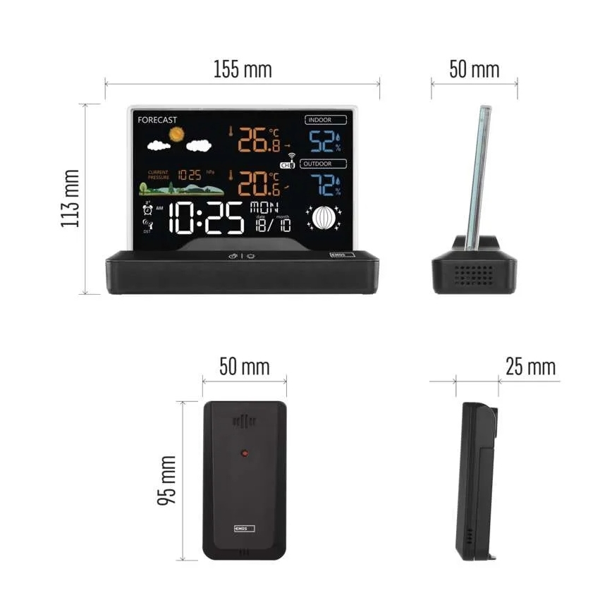 Kabellose Wetterstation 5V/2xAAA + 2xAAA