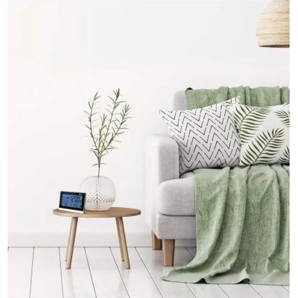 Kabellose Wetterstation mit Wecker 3xAAA + 2xAAA schwarz