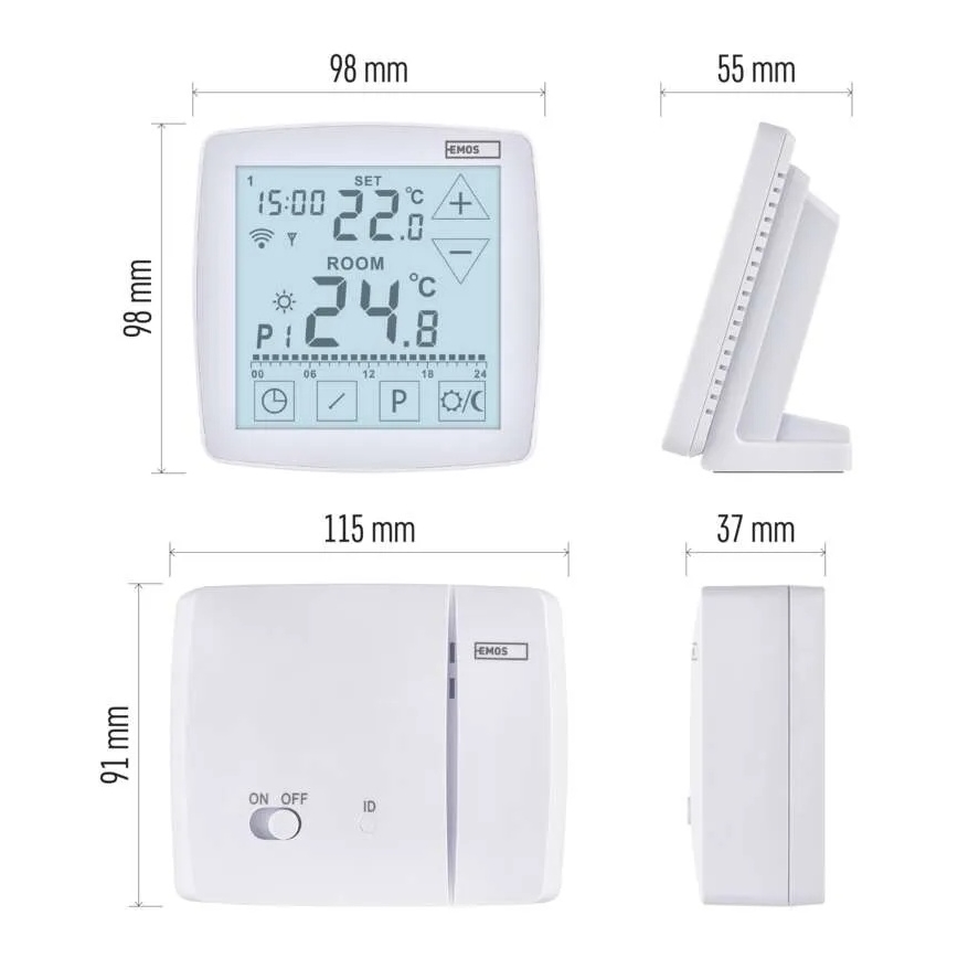 Kabelloses digitales Thermostat GoSmart 230V/16A WLAN