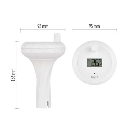 Kabelloses Pool-Schwimmthermometer 2xAA
