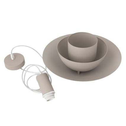 Kabelpendelleuchte FERRO 1xE27/15W/230V grau