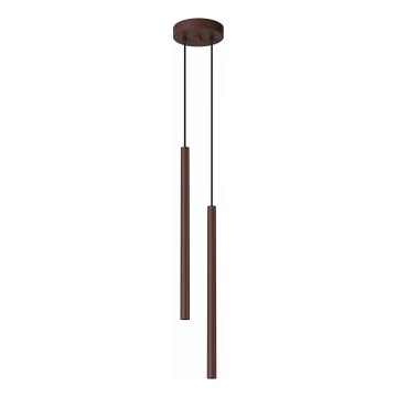 Kabelpendelleuchte PASTELO 2xG9/8W/230V braun