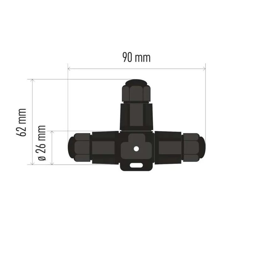 Kabelverbinder T-Form IP68
