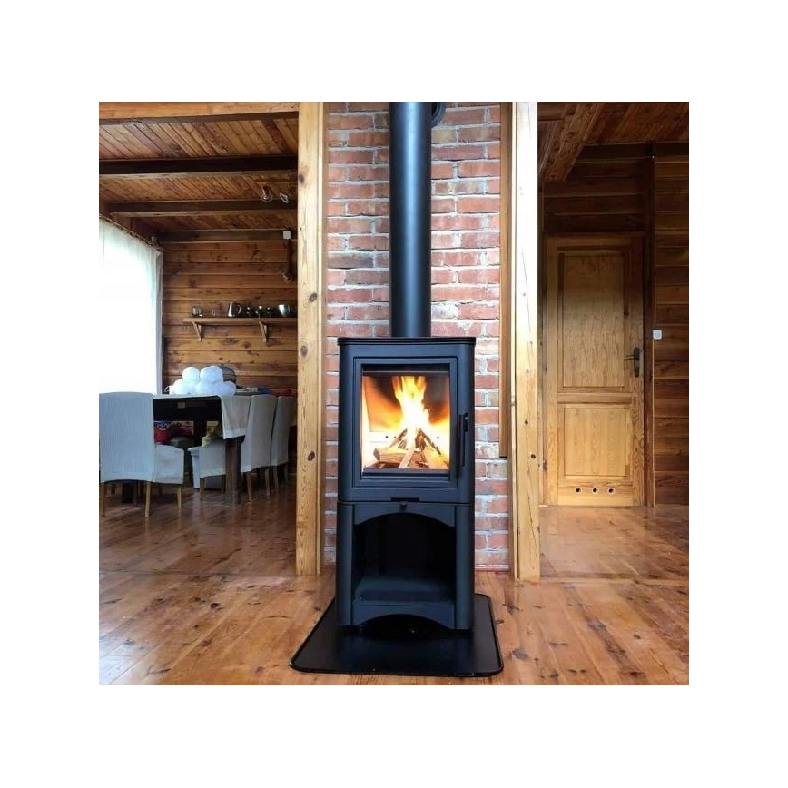 Kratki - Kaminofen aus Stahl 7 kW 150 mm