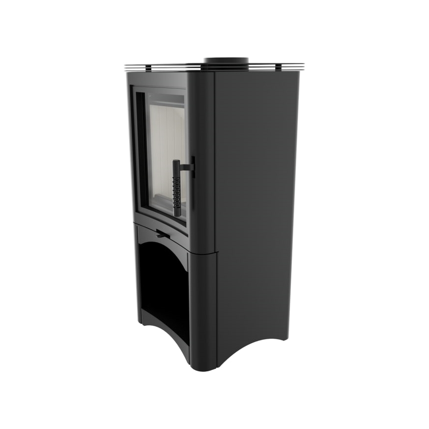 Kratki - Kaminofen aus Stahl 7 kW 150 mm