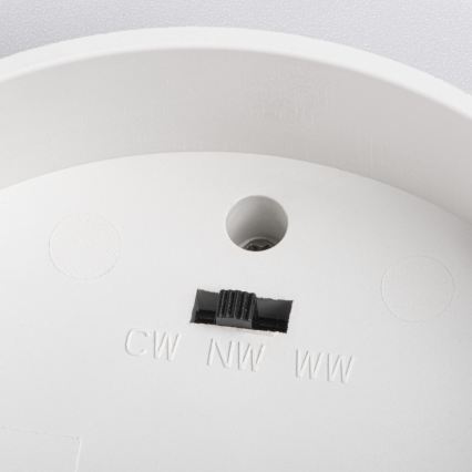 LED-Spotleuchte SONOR LED/12W/230V 3000/4000/5700K + LED/1,5W 2200K, Ø 14 cm, weiß