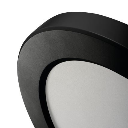 LED Decken-/Abgehängte Leuchte mit Bewegungssensor 2in1 ERGA LED/17W/230V 3000/4000/6500K Schwarz