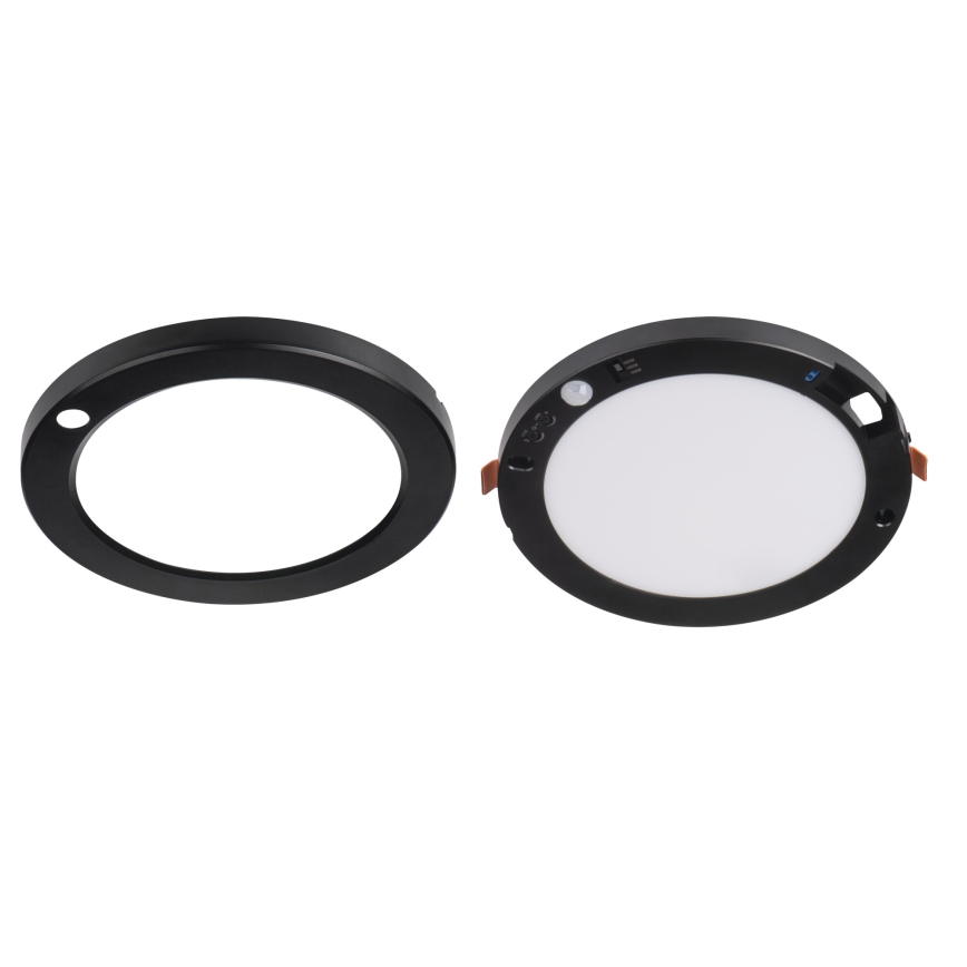 LED Decken-/Abgehängte Leuchte mit Bewegungssensor 2in1 ERGA LED/17W/230V 3000/4000/6500K Schwarz