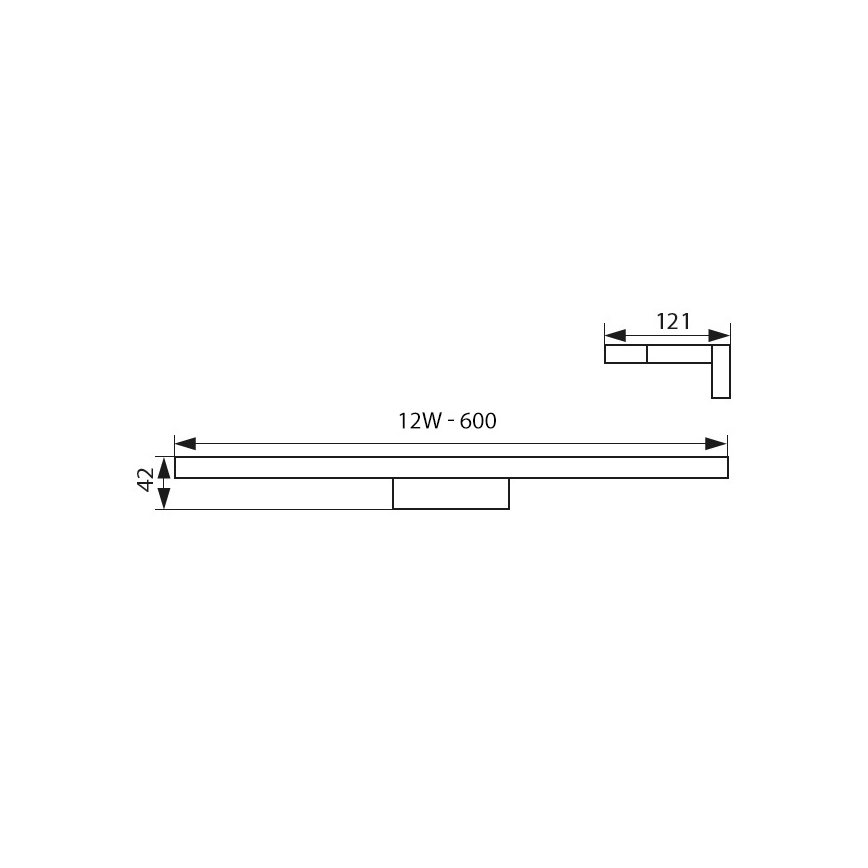 LED Badezimmer Spiegelbeleuchtung LED/12W/230V