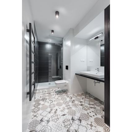 LED Badezimmerspiegelbeleuchtung ASTEN LED/8W/230V IP44 schwarz