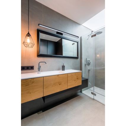 LED Badezimmerspiegelbeleuchtung ASTEN LED/15W/230V IP44 schwarz