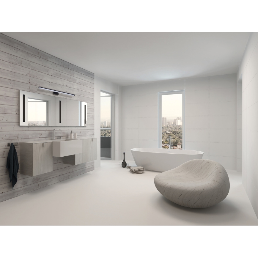 LED Badezimmerspiegelbeleuchtung ASTEN LED/15W/230V IP44 schwarz