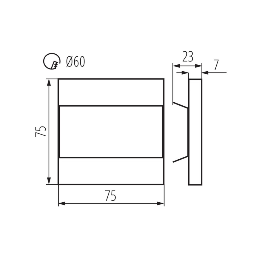 LED Treppenleuchte LED/0,8W/12V 4000K