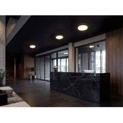 LED-Deckenleuchte mit Bewegungs- und Dämmerungssensor VARSO, LED/22/30W/230V, 3000/4000/6500K, Ø 33 cm, IP54