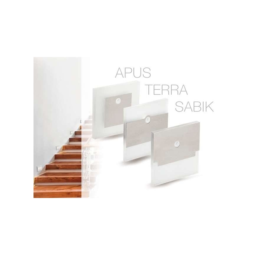 LED Treppenleuchte APUS mit Sensor LED/0,8W/12V 3000K