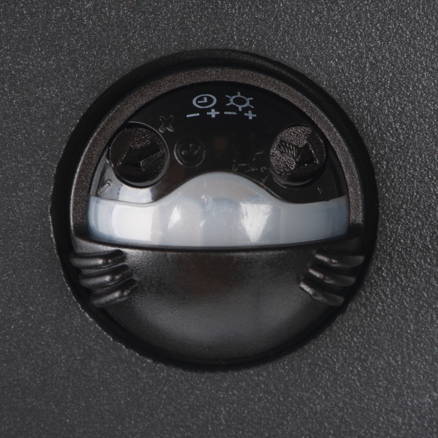 LED Außenwandleuchte mit Bewegungs- und Dämmerungssensor REKA LED/7W/230V IP54 anthrazit eckig