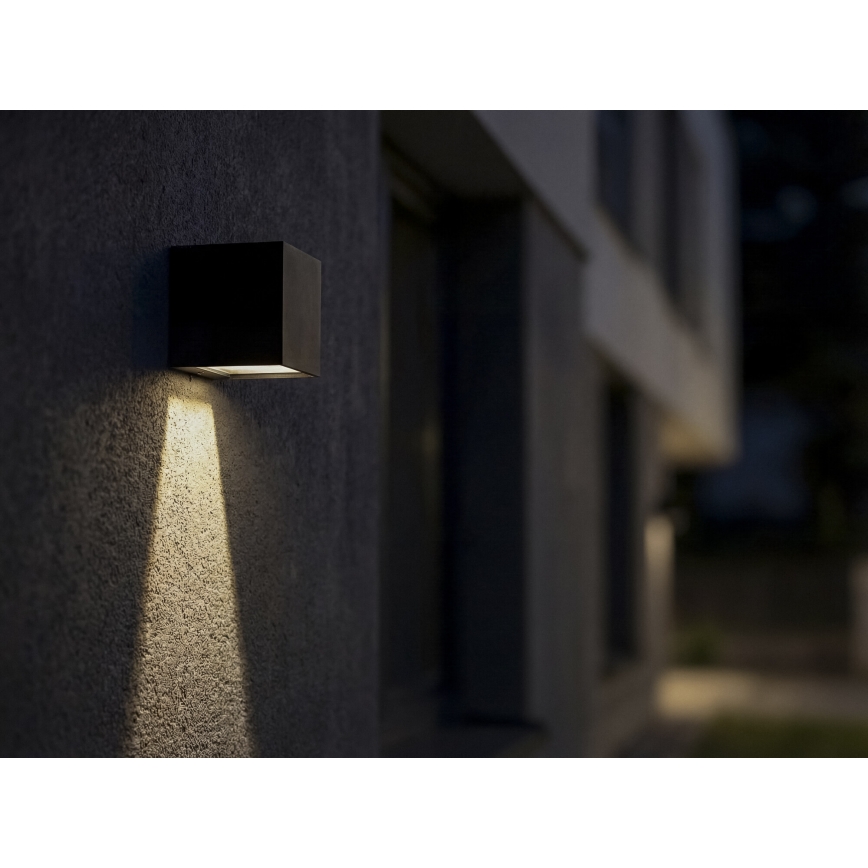 LED Solar-Wandleuchte mit Sensor REKA LED/3W/3,7V 1800 mAh 3000/4000/6500K IP65 schwarz