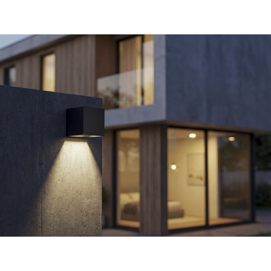 LED Solar-Wandleuchte mit Sensor REKA LED/3W/3,7V 1800 mAh 3000/4000/6500K IP65 schwarz