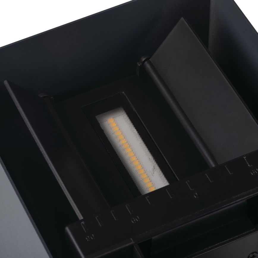 LED Solar-Wandleuchte mit Sensor REKA LED/3W/3,7V 1800 mAh 3000/4000/6500K IP65 schwarz