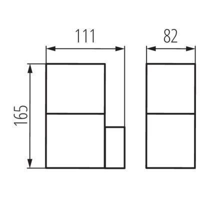 Kanlux 29010 - Außenwandleuchte VADRA 1xE27/11W/230V IP44