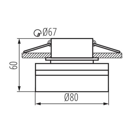 Einbaustrahler GOVIK GU10/10W weiß