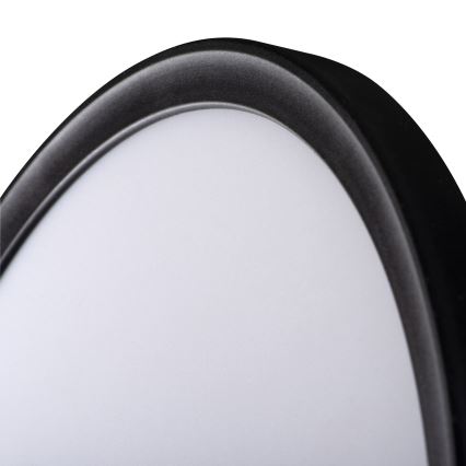 LED-Deckenleuchte AZPO LED/11,8W/230V 3000/4000/6000K Ø 22,5 cm IP54 schwarz