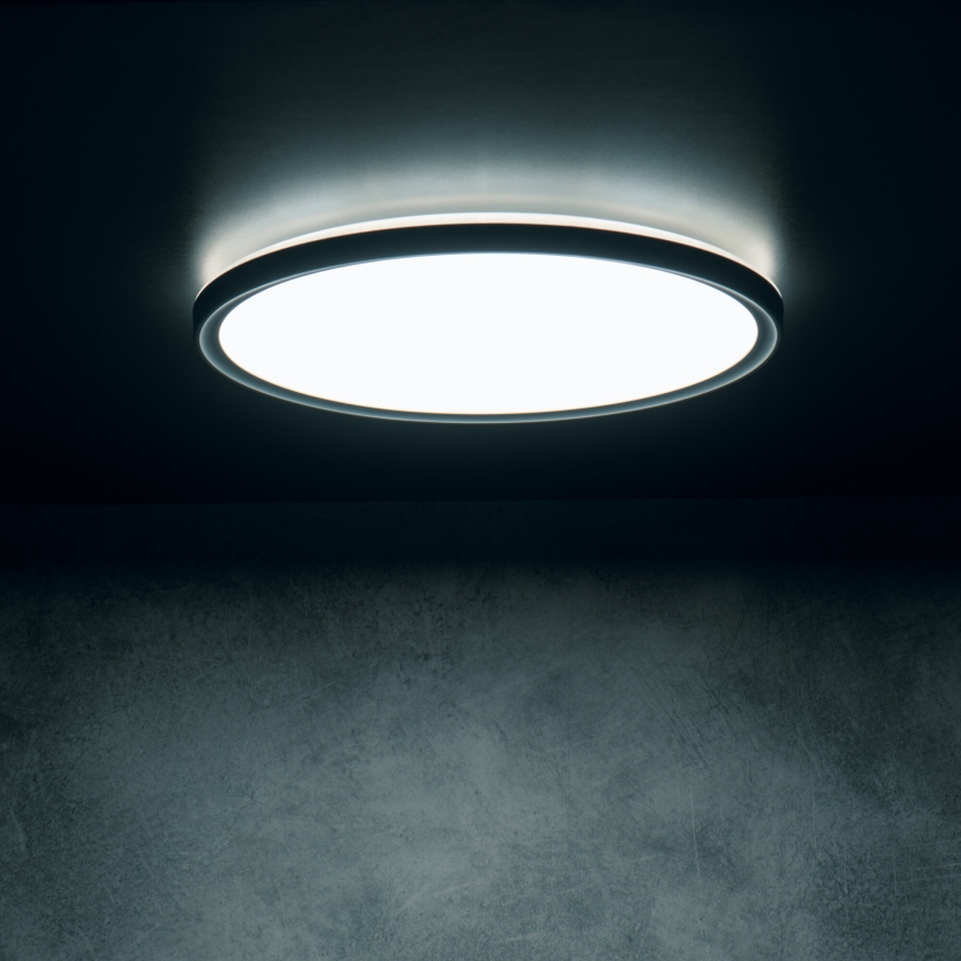 LED-Deckenleuchte AZPO LED/18,5W/230V 3000/4000/6000K Ø 29 cm IP54 schwarz