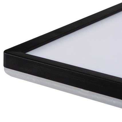 LED Deckenleuchte AZPO LED/12,3W/230V 3000/4000/6000K 22,5x22,5 cm IP54 schwarz