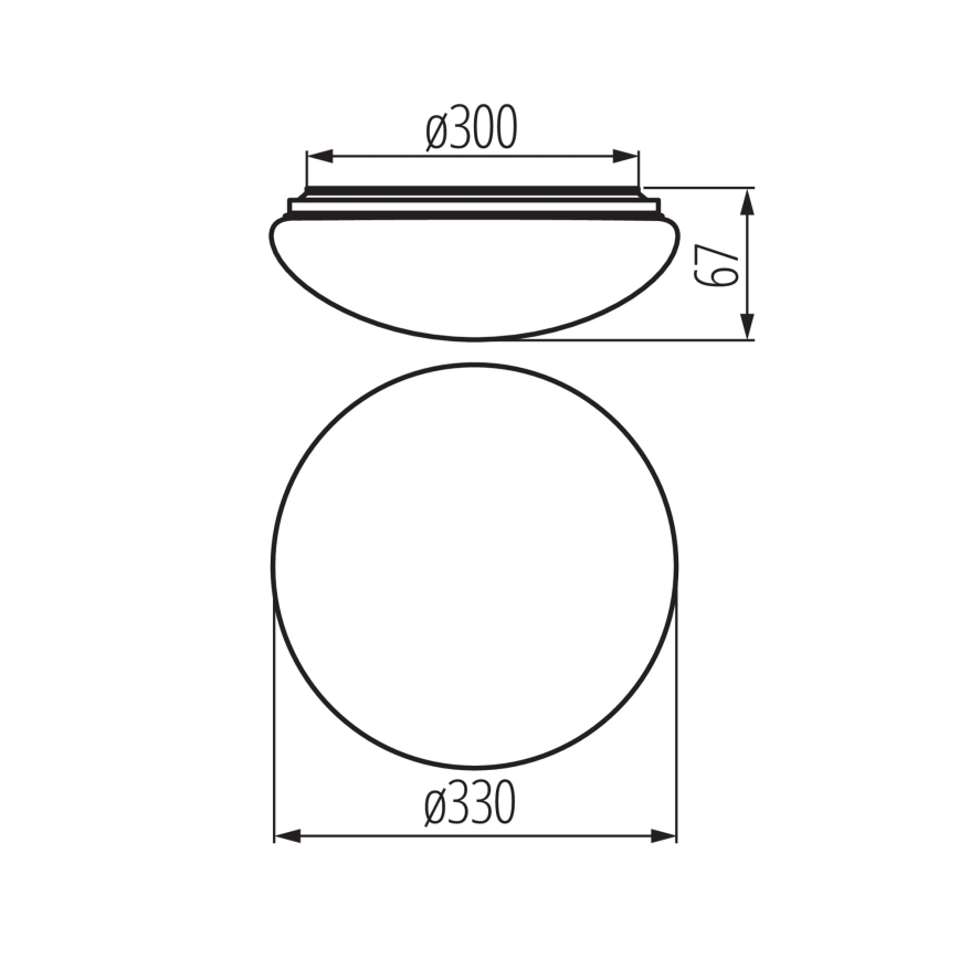 LED-Deckenleuchte für Badezimmer mit Bewegungs- und Dämmerungssensor CORSO LED/18W/230V 3000/4000/6500K Ø 33 cm IP44