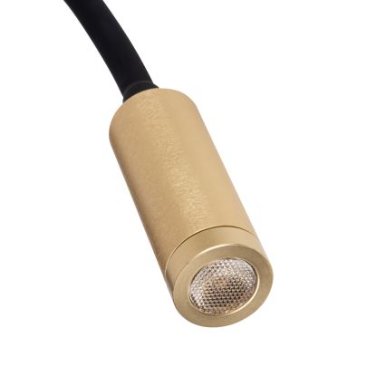 TONIL flexible LED-Leseleuchte, 3,3 W, 230 V, schwarz/gold