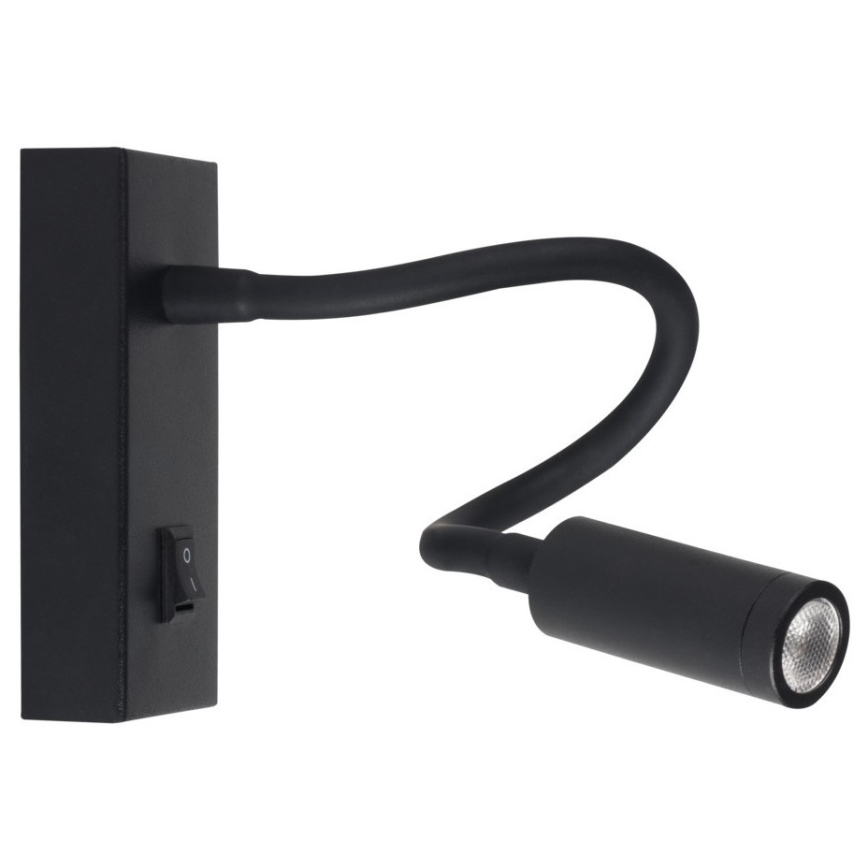 LED Flexibles Leselicht TONIL LED/2,7W/230V schwarz