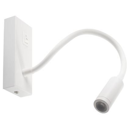 LED Flexibles Leselicht TONIL LED/2,7W/230V Weiß