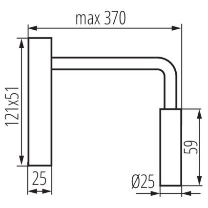 LED Wandlampe TONIL LED/2,7W/230V weiß