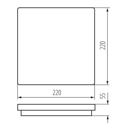 LED-Deckenleuchte für den Außenbereich BENO LED/18W/230V IP54