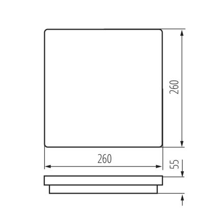 LED-Außenleuchte mit Sensor BENO LED/24W/230V IP54 weiß