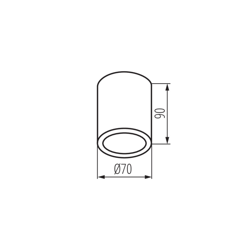 Kanlux 33360 - Auβen-Spotlight AQILO 1xGU10/7W/230V IP65 weiß