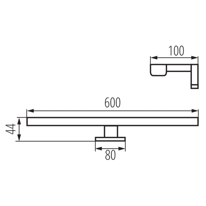 LED-Spiegelbeleuchtung für Badezimmer ASTIM LED/12W/230V IP44 weiß