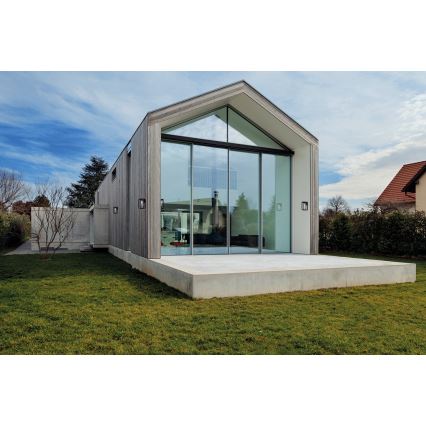 Outdoor-Wandleuchte VIMO 1xE27/15W/230V IP44 schwarz