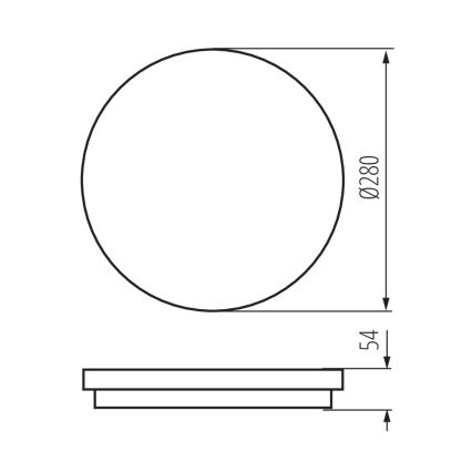 LED-Badezimmerleuchte mit Sensor STIVI LED/24W/230V IP65