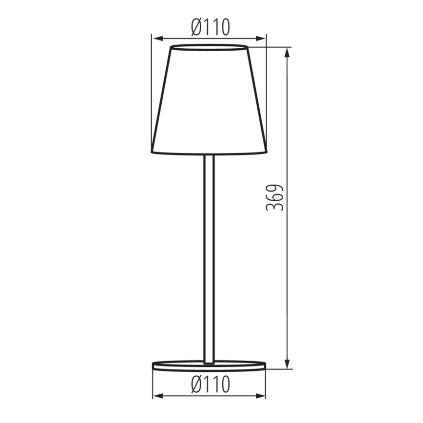 Dimm- und aufladbare LED-Tischleuchte INITA LED/1,2W/1800 mAh IP54 grün