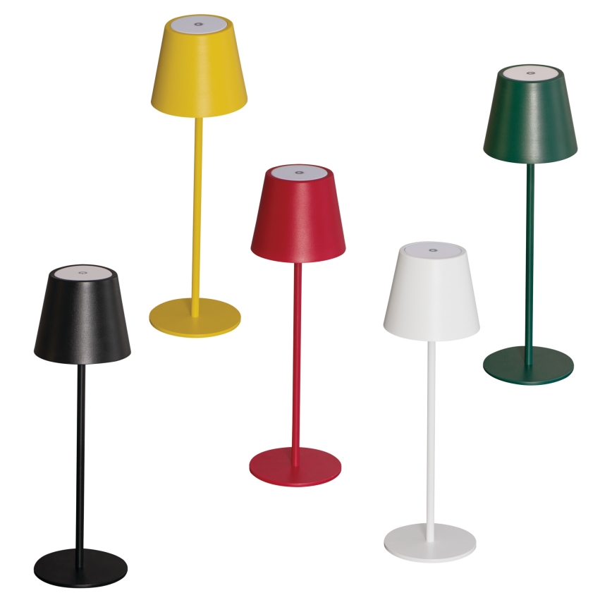 Dimm- und aufladbare LED-Tischleuchte INITA LED/1,2W/1800 mAh IP54 schwarz