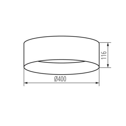 LED-Deckenleuchte RIFA LED/17,5W/230V 4000K weiß