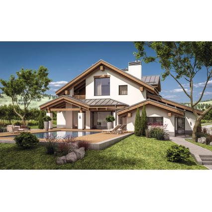 Außenwandleuchte PEVO 1xGX53/11W/230V IP44 Anthrazit