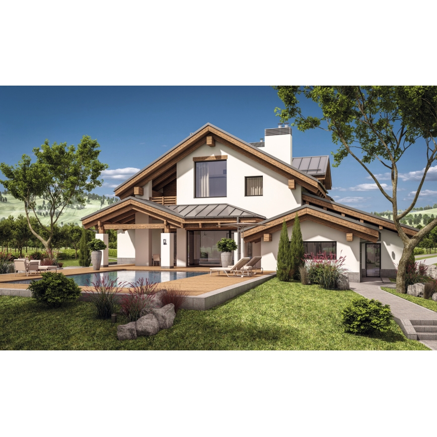 Außenwandleuchte PEVO 1xGX53/11W/230V IP44 Anthrazit