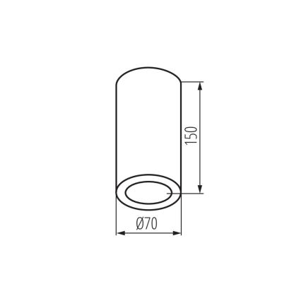 Badezimmerstrahler AQILO 1xE14/10W/230V IP65 schwarz