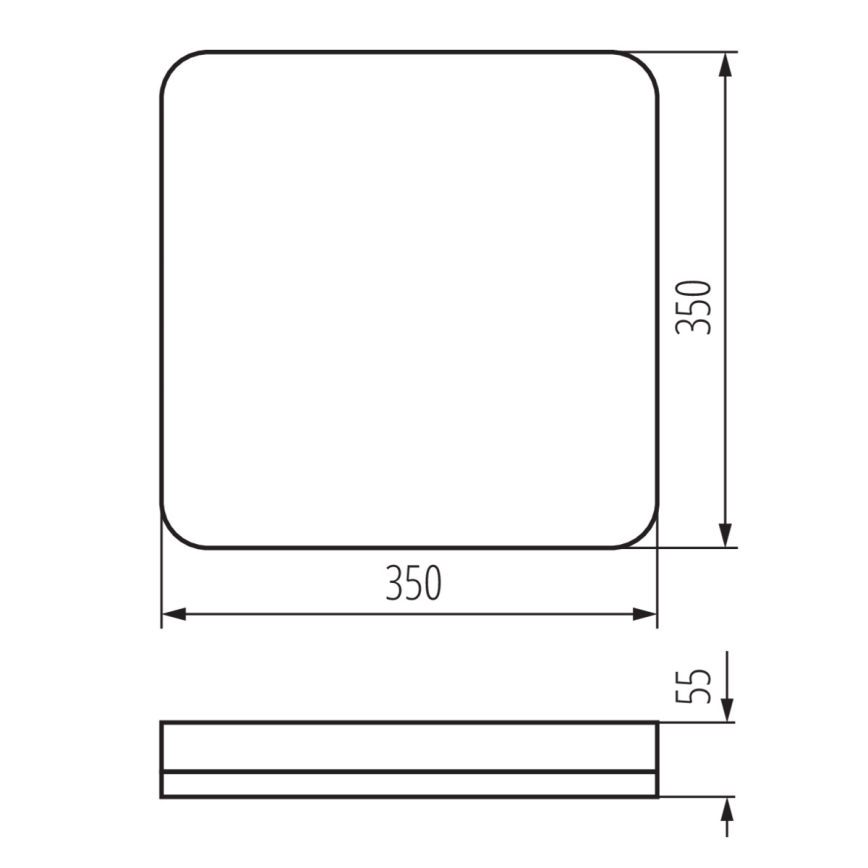 LED-Hochleistungs-Deckenleuchte IPER LED/35W/230V IK10 IP65 eckig weiß