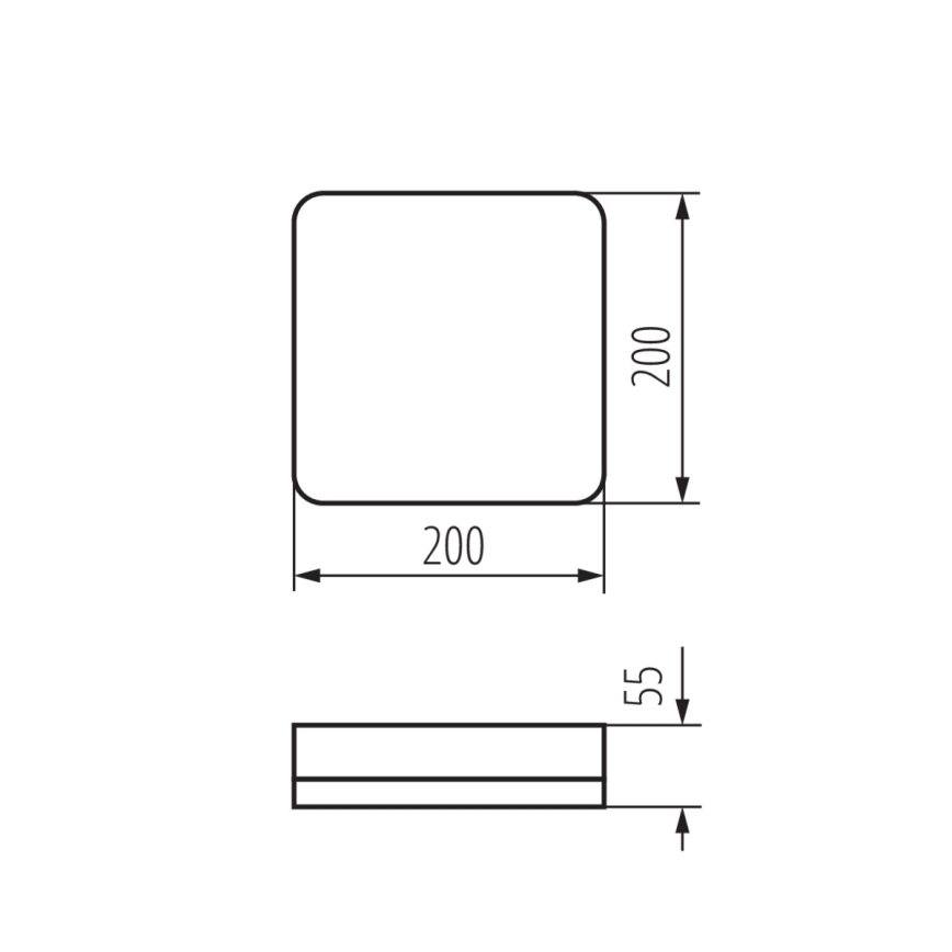 LED-Hochleistungs-Deckenleuchte mit Bewegungssensor IPER LED/10W/230V IK10 IP65 eckig weiß