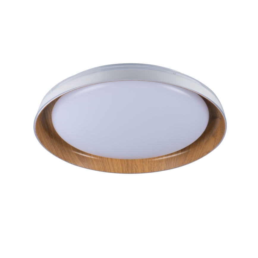 LED-Deckenleuchte NIFU LED/17,8W/230V d 43 cm weiß/braun