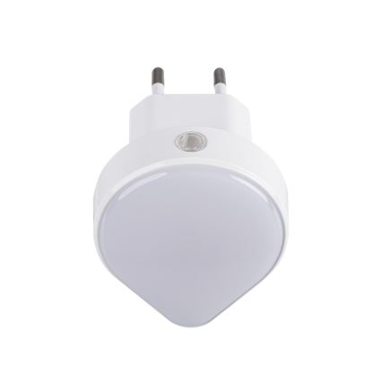 Kanlux 37396 - Dimmbare LED-Orientierungsleuchte mit Dämmerungssensor für Steckdose ULOV LED/0,5W/230V weiß