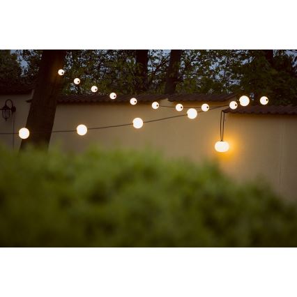 Dekorative LED-Outdoor-Kette GARLAND STONO 10xLED/10W/230V 6m IP67